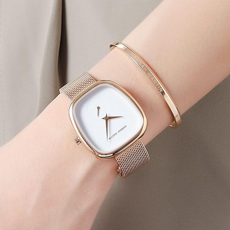Hannah Martin Luxury Montre + Bracelet  Chester Blanc