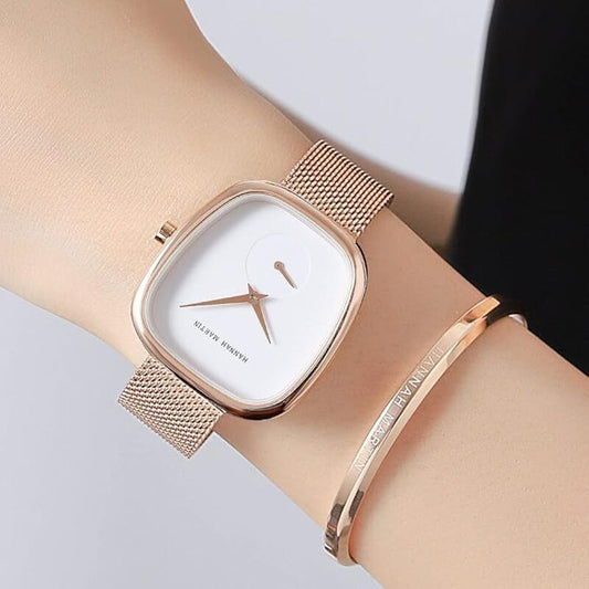 Hannah Martin Luxury Montre + Bracelet  Chester Blanc