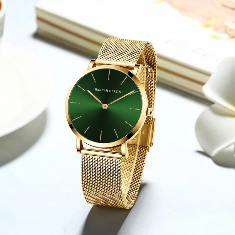 Hannah Martin Montre Femme Luxury Glasgow Vert