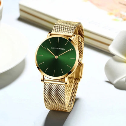 Hannah Martin Montre Femme Luxury Glasgow Vert