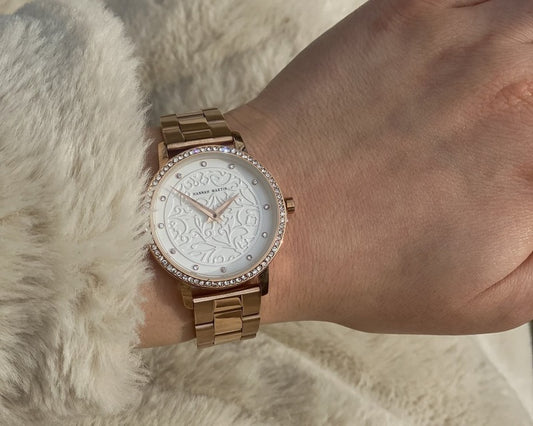 Hannah Martin Montre Femme Luxury Belton Blanc