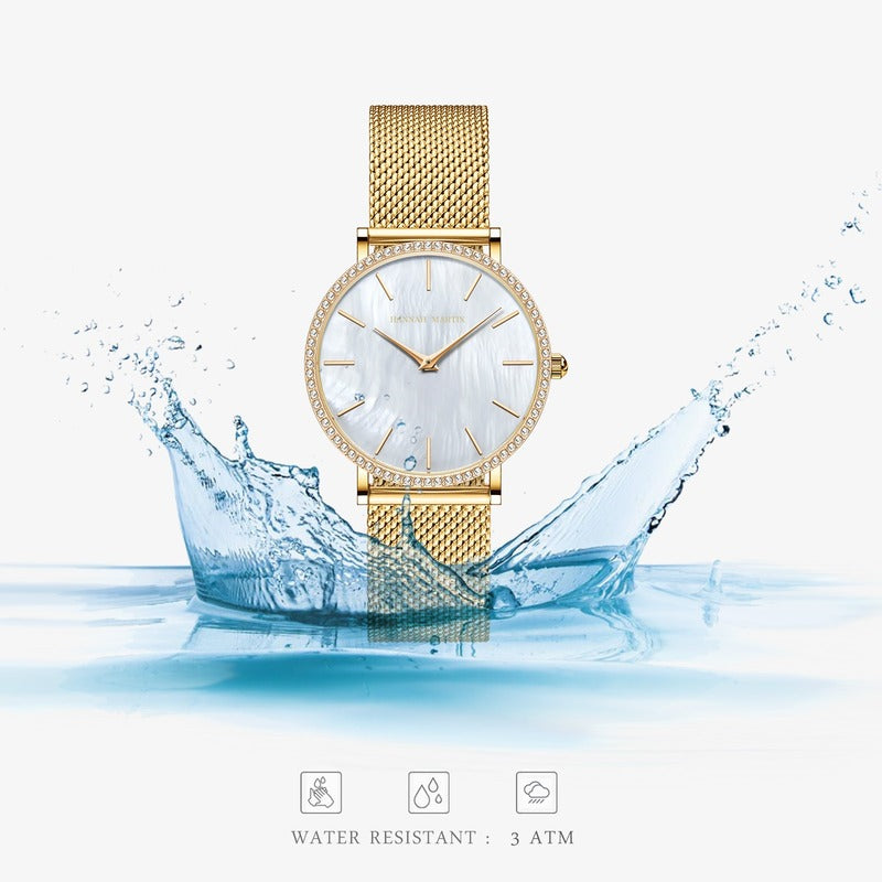 Hannah Martin Montre Femme Luxury Corwall Gold