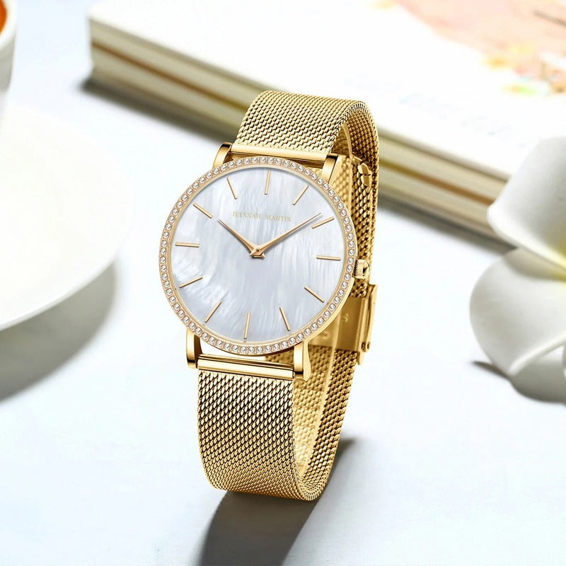 Hannah Martin Montre Femme Luxury Corwall Gold